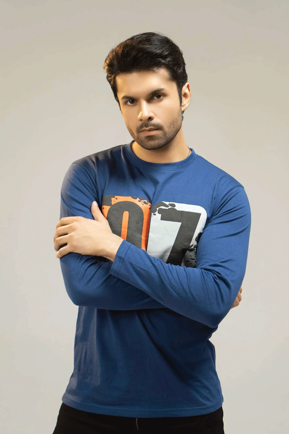 Men Full Sleeve Shirt - Blue