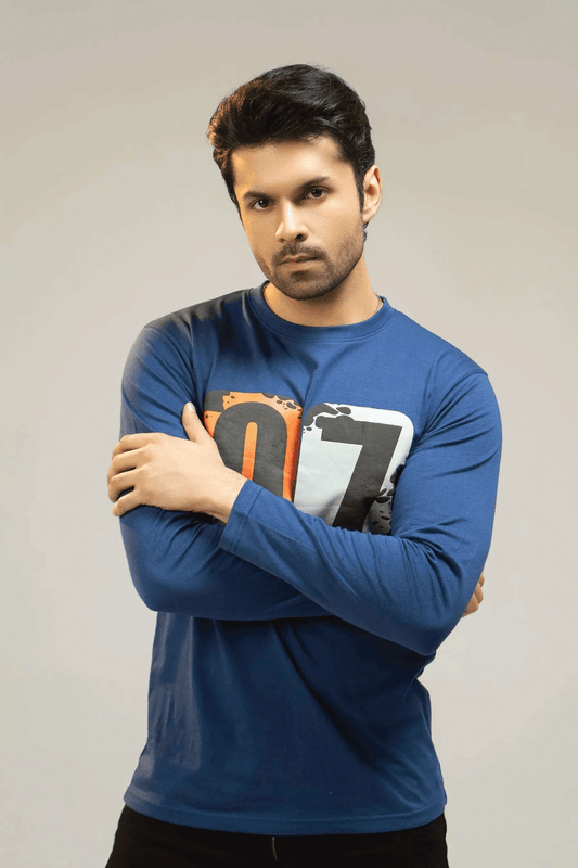 Men Full Sleeve Shirt - Blue