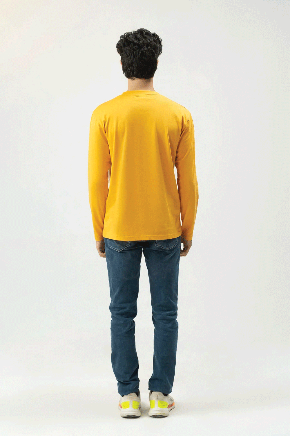 Men Full Sleeve Shirt - Yellow