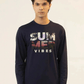 Men Full Sleeve T-Shirt - Navy Blue