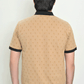 Men Graphic Collar T Shirt – Beige