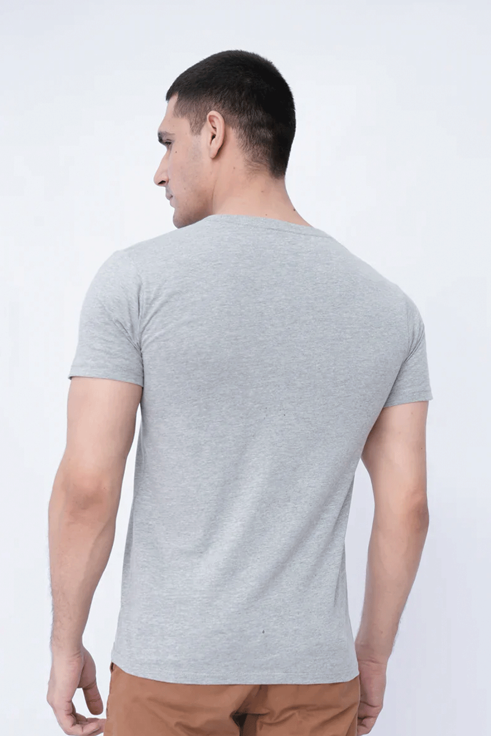 Men Graphic T Shirts - Grey