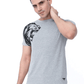 Men Graphic T Shirts - Grey