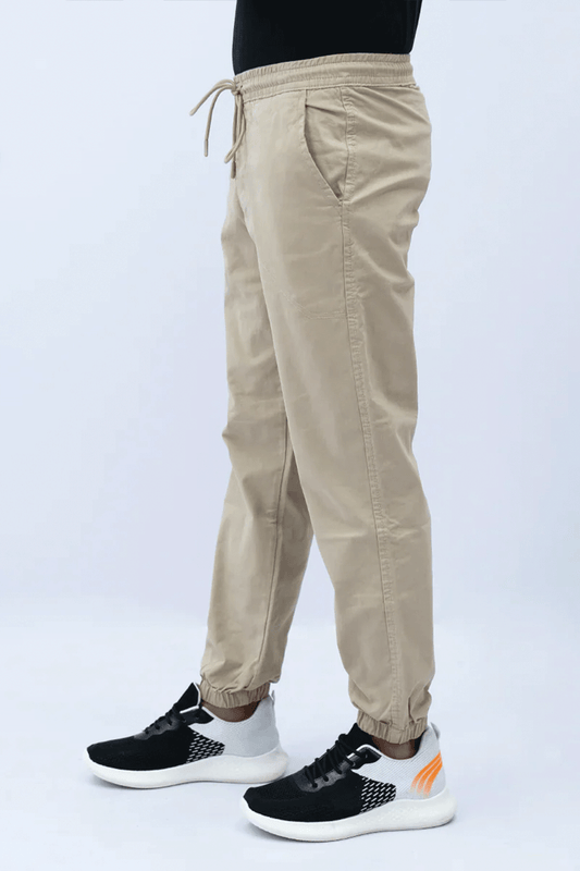 Men Jogger Elasticated Trouser - Khaki