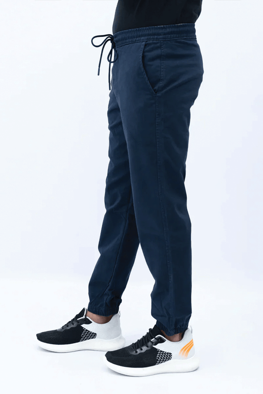 Men Jogger Elasticated Trouser - Navy