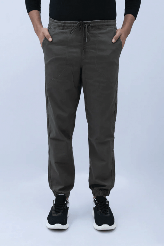 Men Jogger Elasticated Trouser - Olive