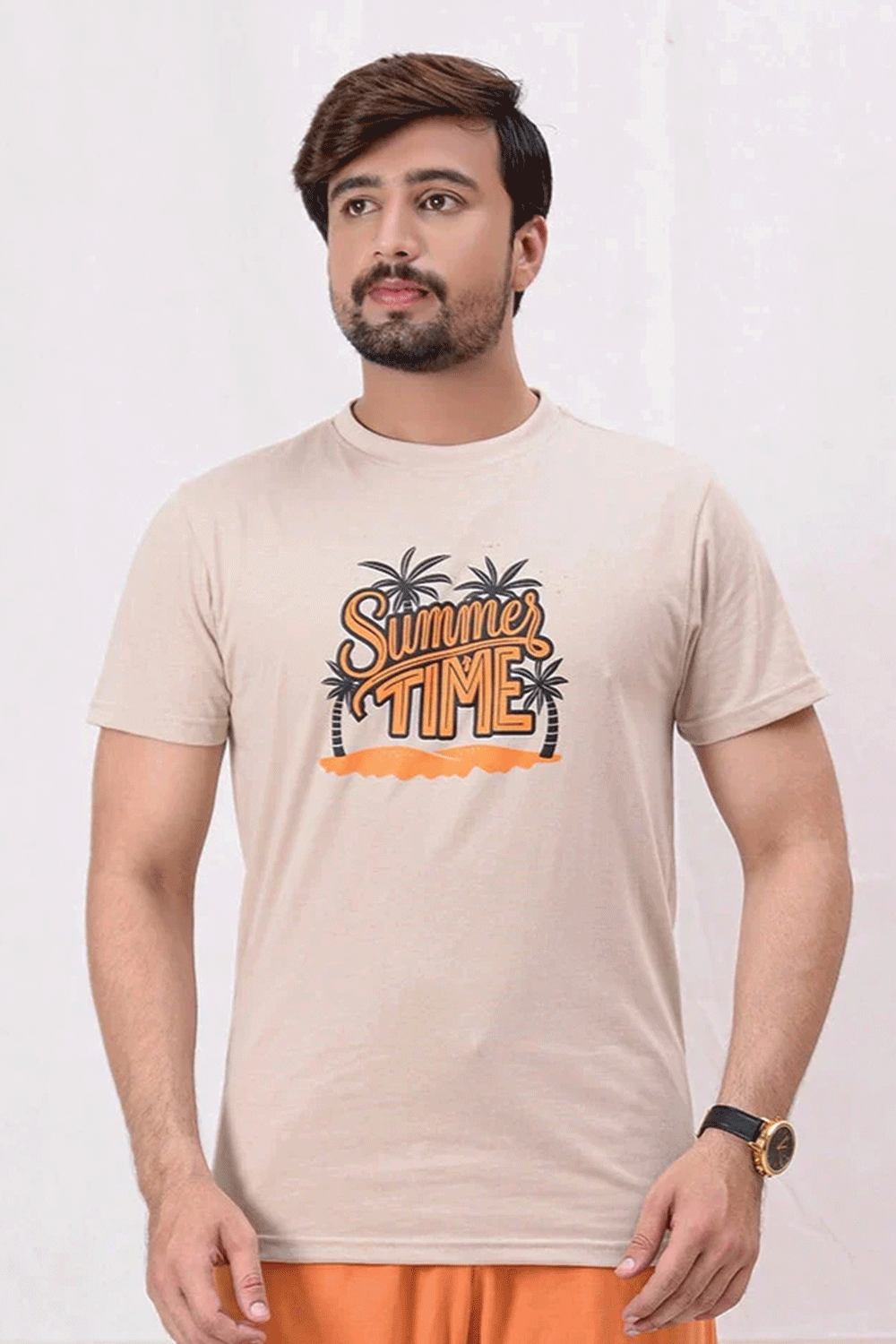 Men Printed T Shirt - White Pepper