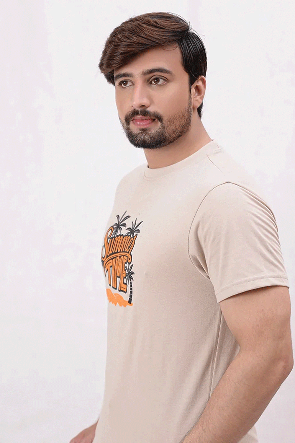 Men Printed T Shirt - White Pepper