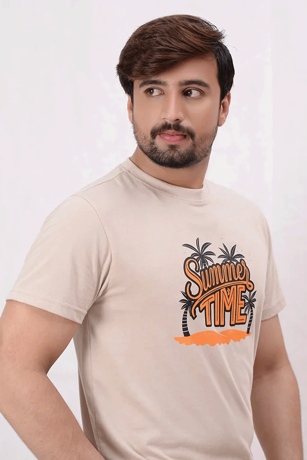 Men Printed T Shirt - White Pepper