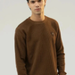 Men Regular Fit Sweatshirt - Brown