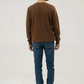 Men Regular Fit Sweatshirt - Brown