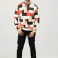 Men Regular Fit Sweatshirt - Geometric Checkered