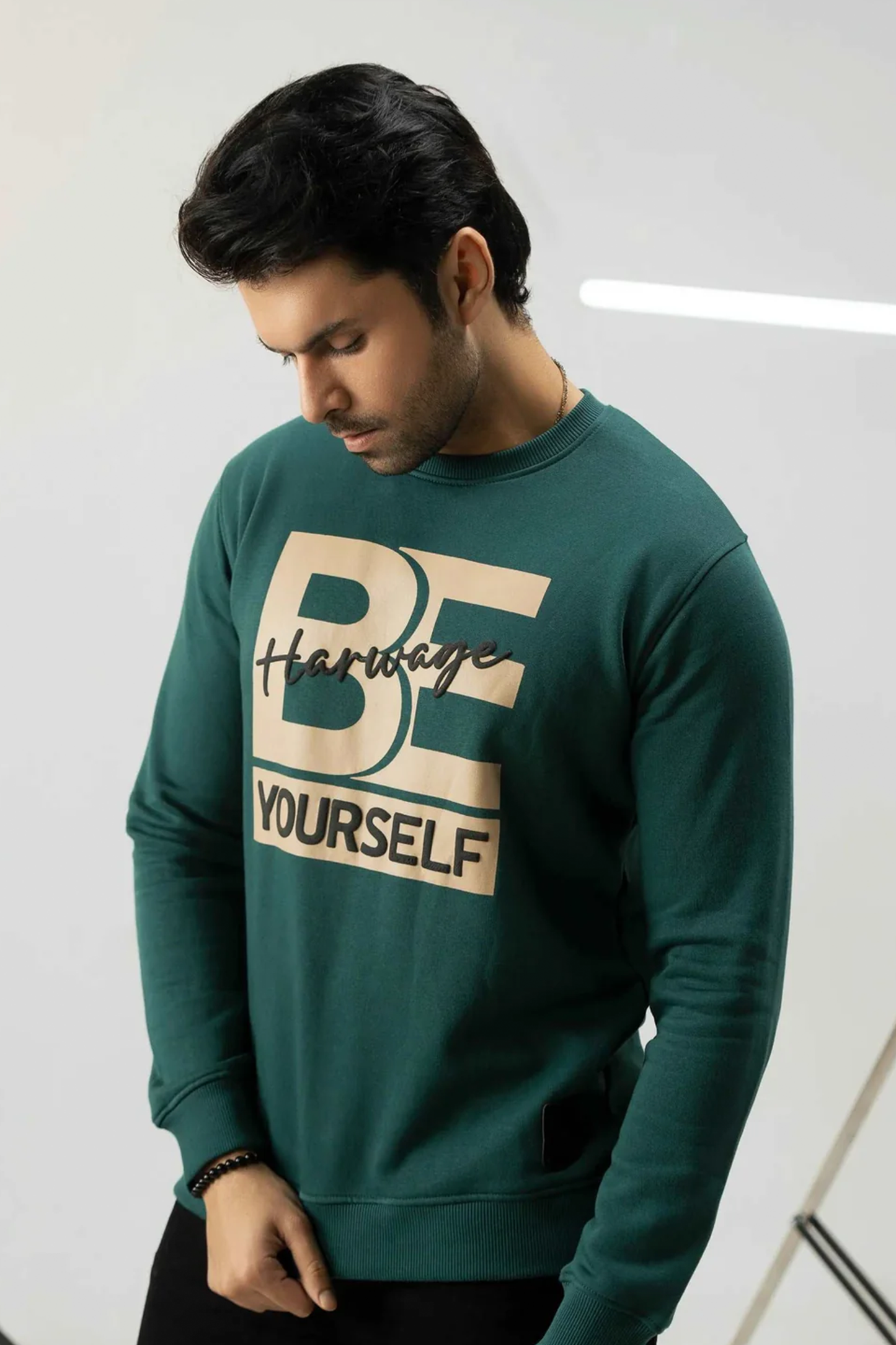 Men Regular Fit Sweatshirt - Green