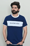 Men Round Neck T Shirt - Navy Blue