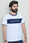 Men Round Neck T Shirt - White
