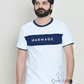 Men Round Neck T Shirt - White