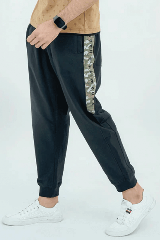 Men Side Panel Jogger Trousers - 3 Colors