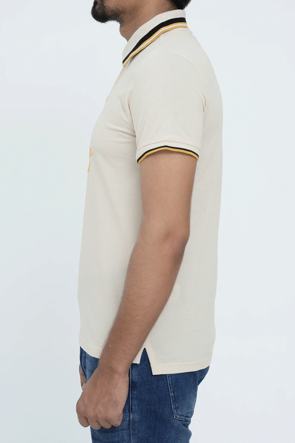 Men Signature Polo Shirt - White Swan