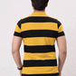 Men Stripe Polo Shirt - Black
