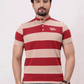 Men Stripe Polo Shirt - Sand Dollar