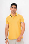 Men Tipping Polo Shirt - Yellow