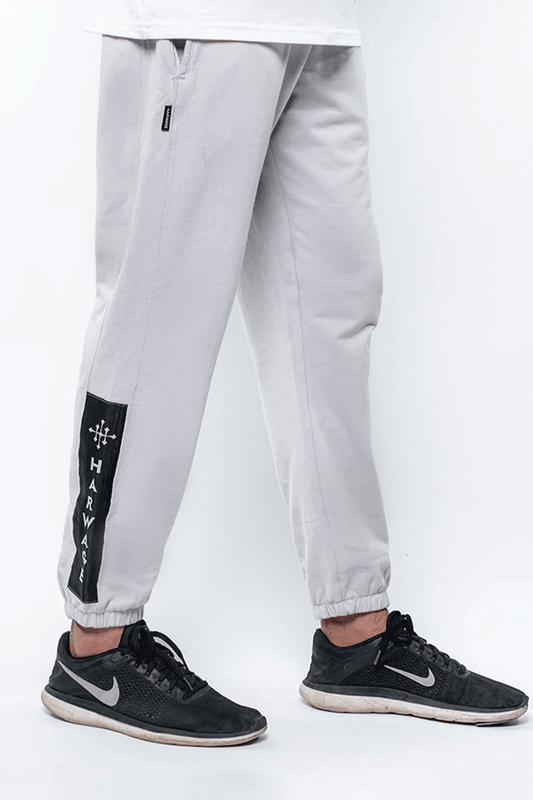 Men Trouser with Contrast Trims - Quite Grey