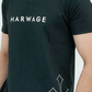 Men V Neck T Shirt - Black