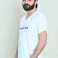 Men V Neck T Shirt – White