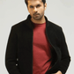 Men Wool Jacket - Black