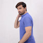 Men Ban Neck Polo Shirt - Very Peri