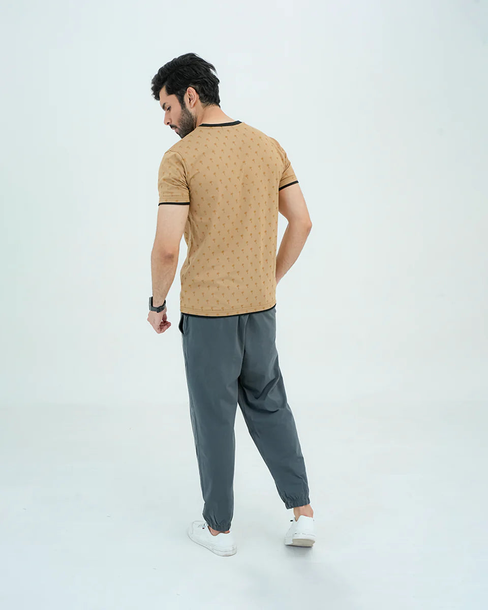 Men Basic Loose Fit Trouser - Grey