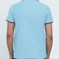 Men Contrast Tipping Polo Shirt - Clear Sky