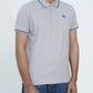 Men Contrast Tipping Polo Shirt - Grey