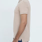 Men Contrast Tipping Polo Shirt -  Sand Dollar