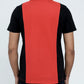 Men Cut line Polo Shirt - Red/Black
