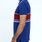 Men Dyed Yarn Polo Shirt - Sodalite Blue