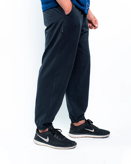 Men Loose Fit Trousers - Black