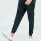 Men Zipper Pocket Trousers - Black