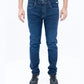 Men Dark Blue Carrot Fit Jeans