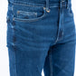 Men Dark Blue Slim Fit Denim Jeans 2