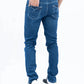Men Dark Blue Slim Fit Denim Jeans 3