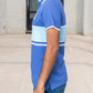 Men Dyed Yarn Polo Shirt - Very Peri