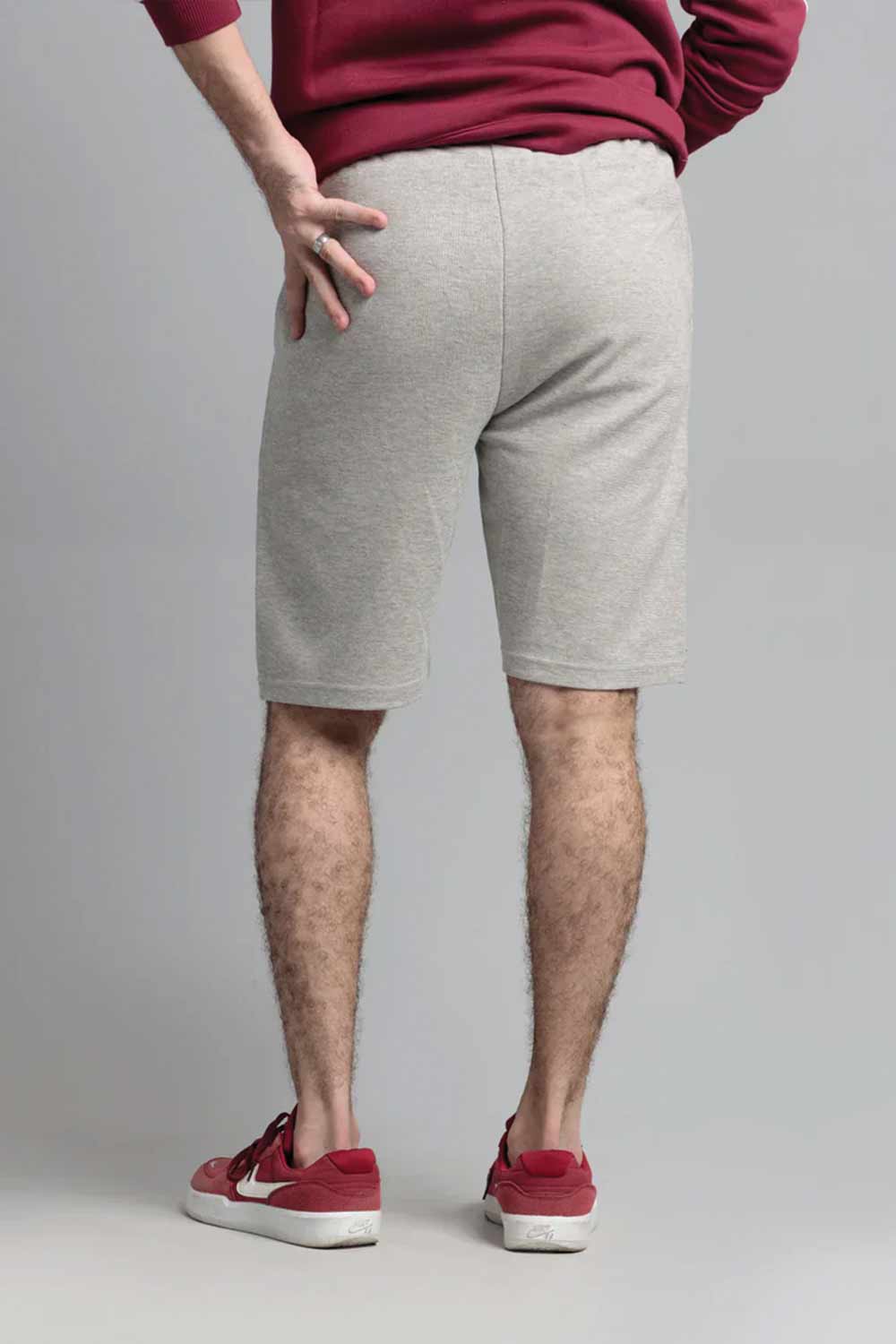 Men's 100% Cotton Shorts - Haider Grey