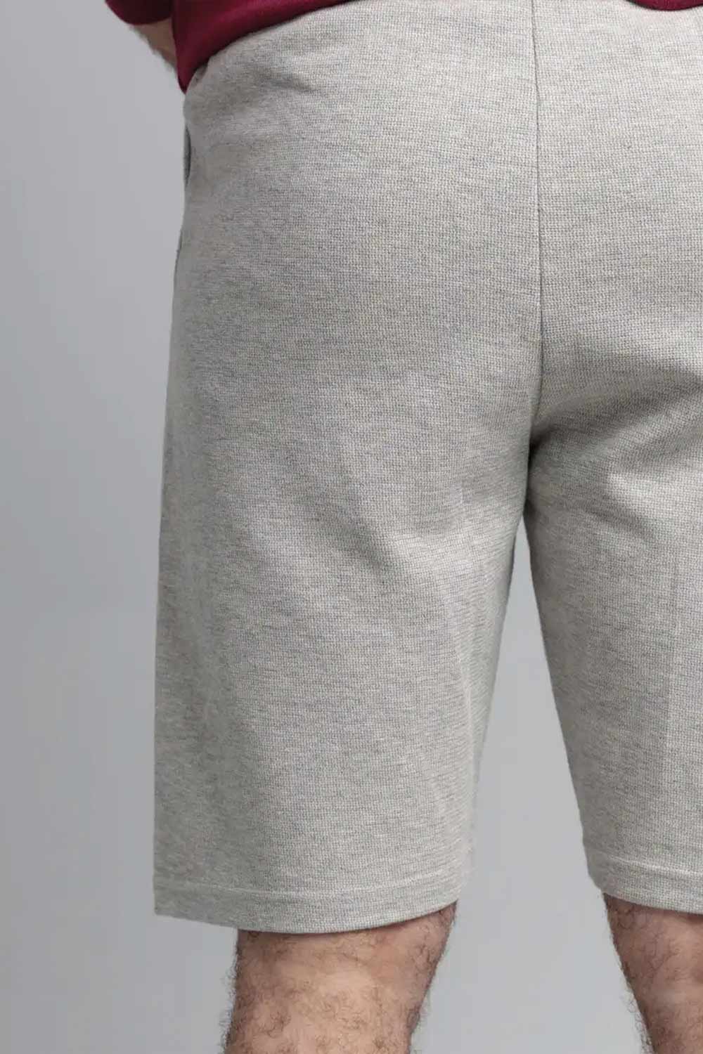 Men's 100% Cotton Shorts - Haider Grey