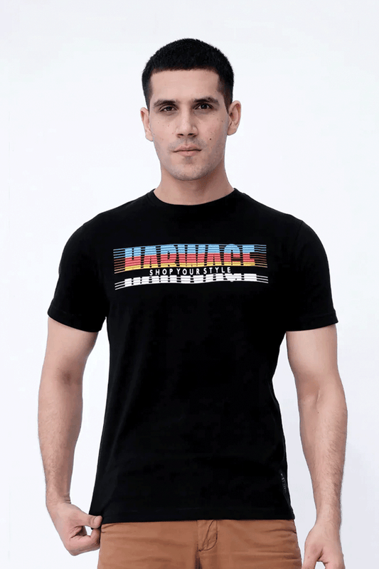 Men’s Graphic T-Shirt – Jet Black