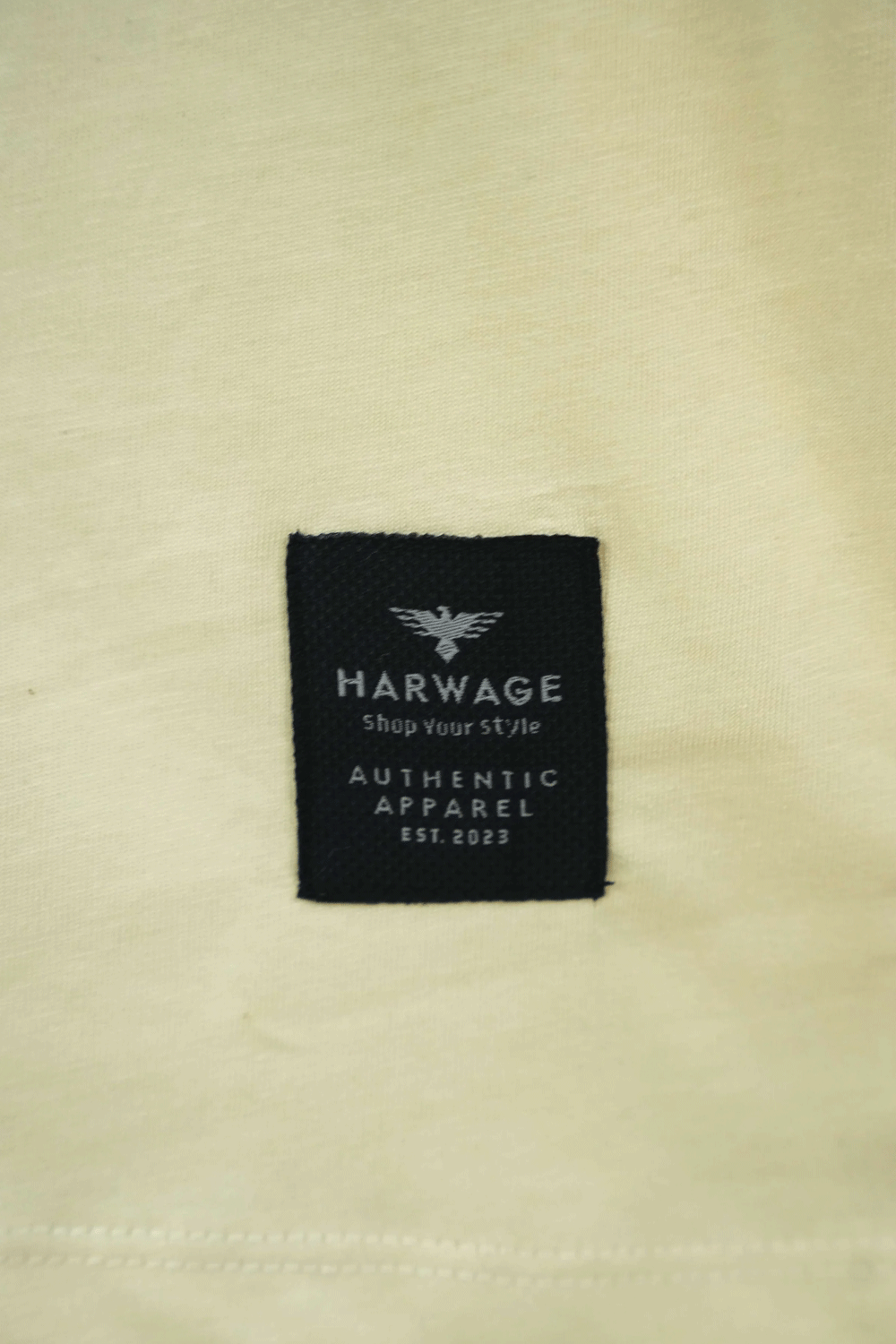 Men's Henley Zip Pique Polo Shirt - Cloud Cream