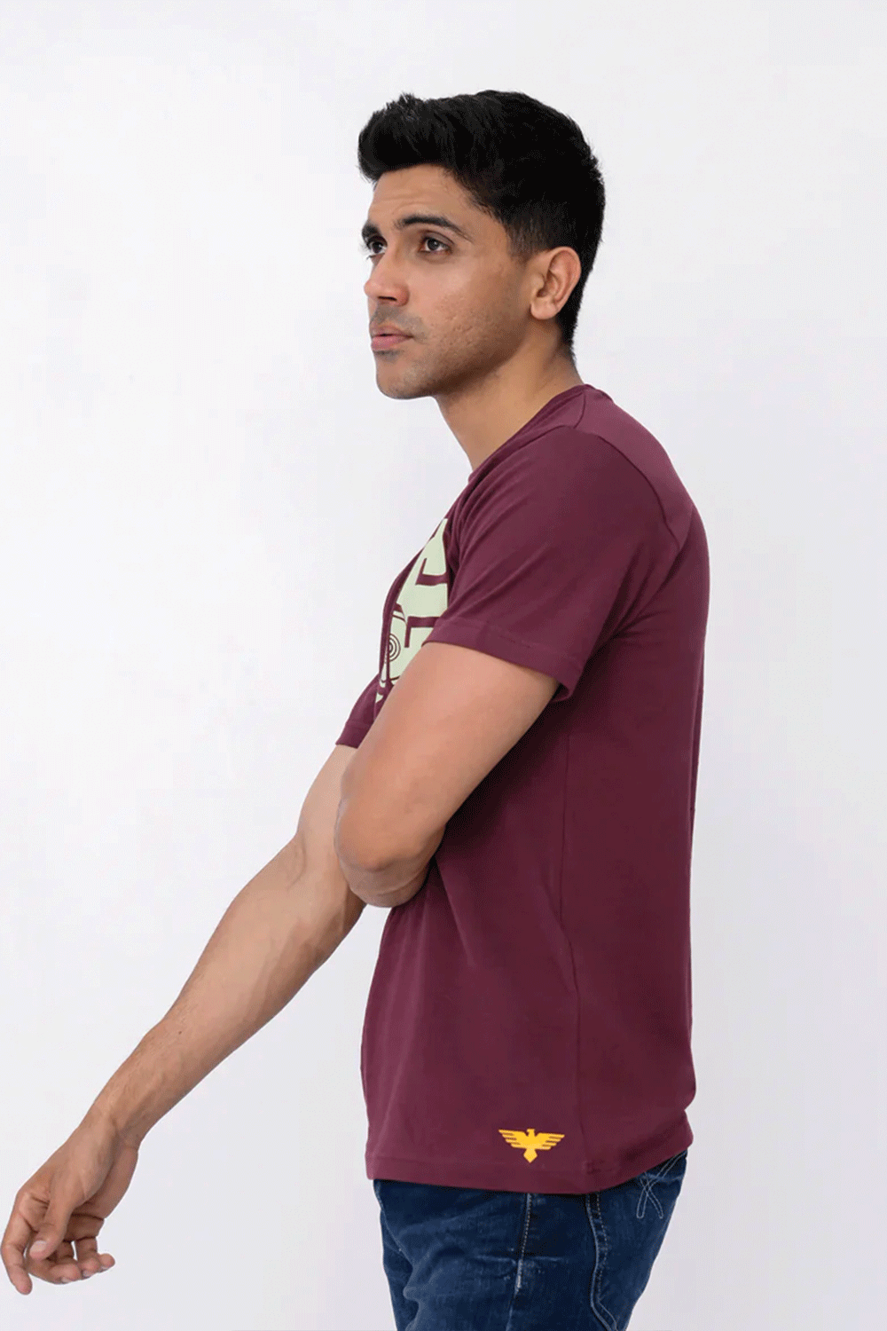 Men's Maroon Graphic T-Shirt – Maroon Banner