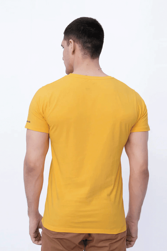 Men’s Printed Graphic T-Shirt – Lemon Chorme