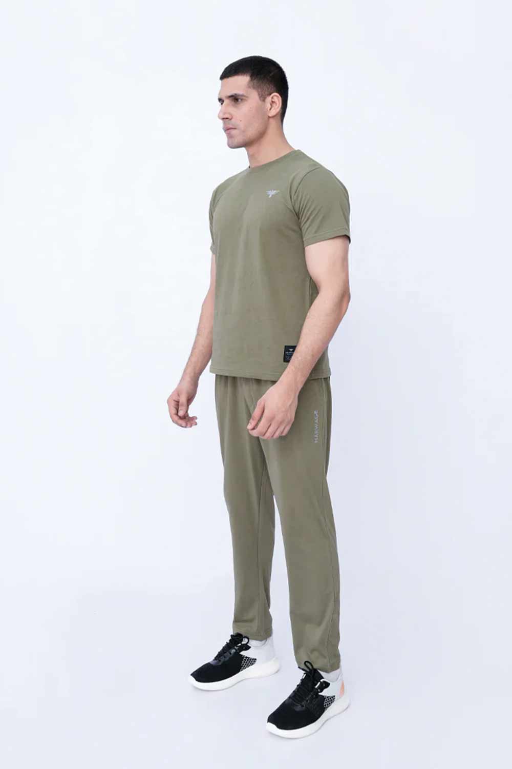 Men’s Solid Co-ord Set – Deep Lichen Green