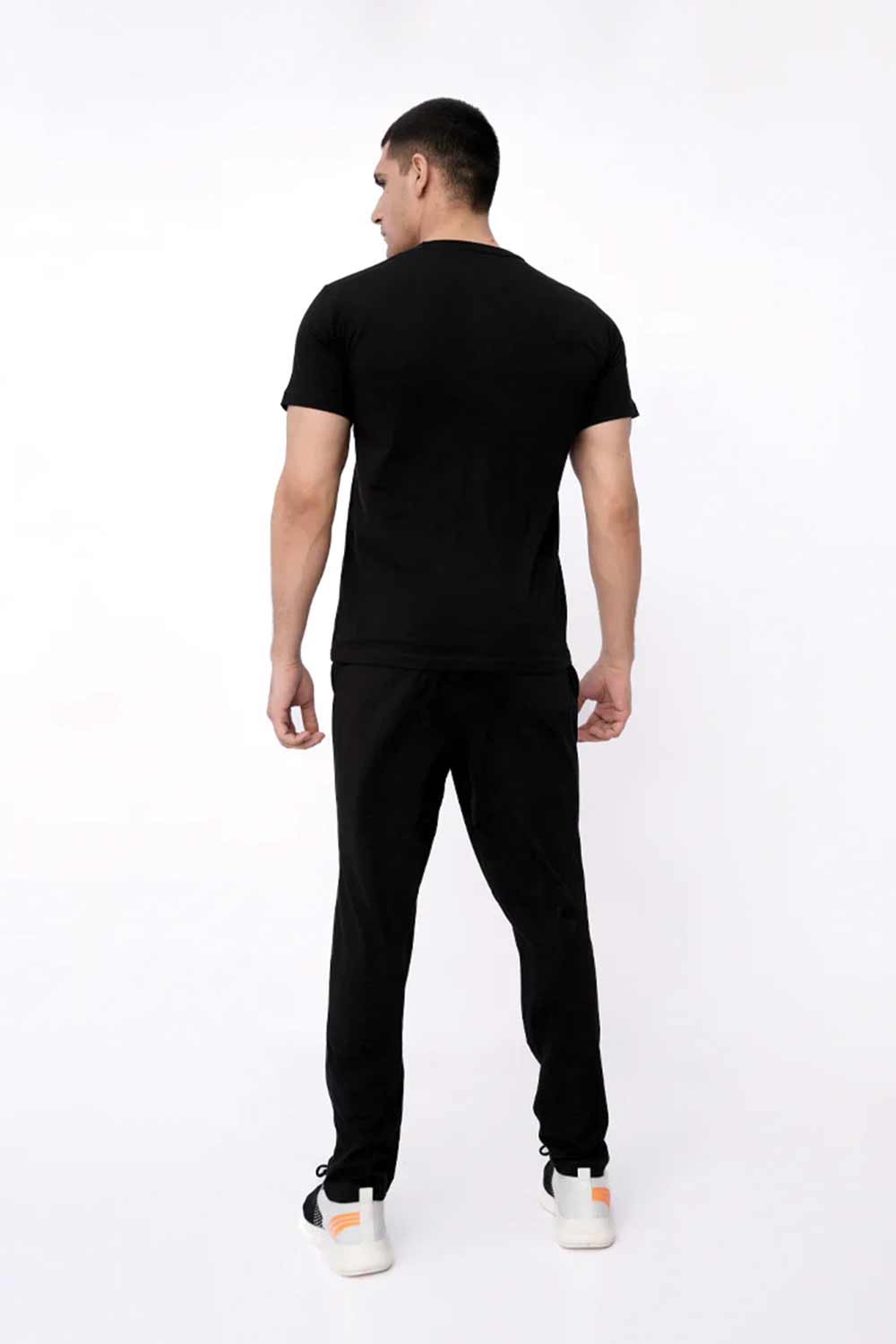Men’s Solid Co-ord Set – Jet Black